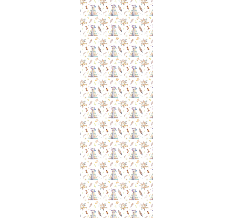 Papel tapiz para sala diseño de carpa occidental - TenVinilo