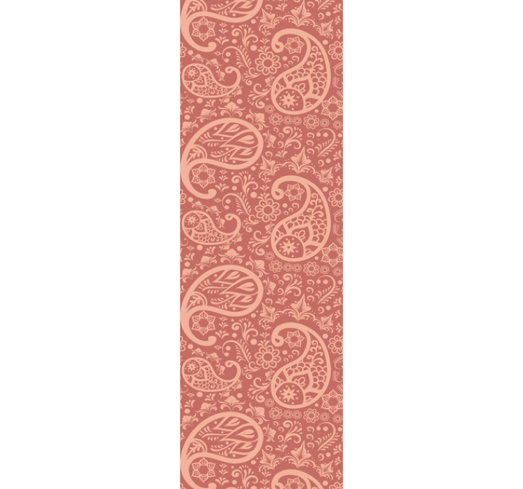 Papel pintado vintage patrón paisley beige - TenVinilo