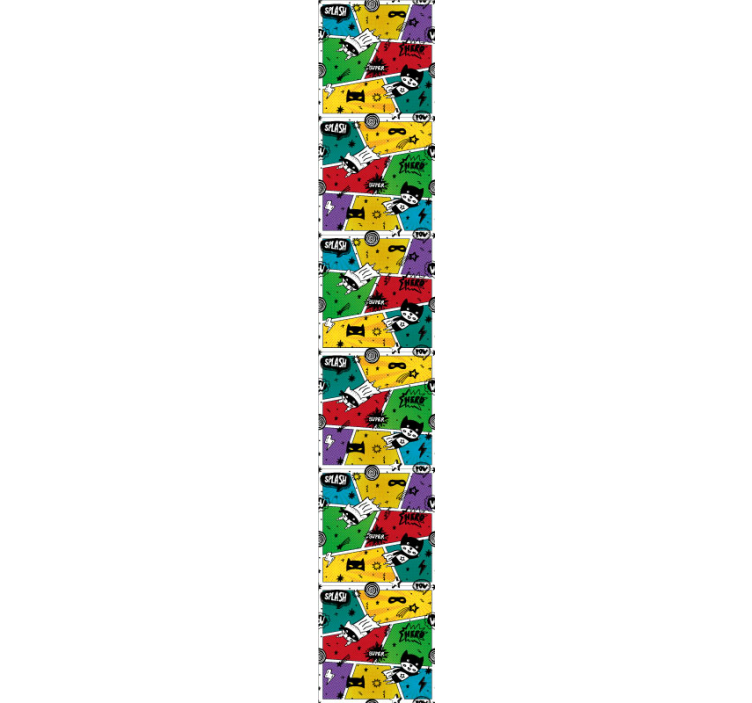 Papel pintado infantil superhéroe cómico - TenVinilo