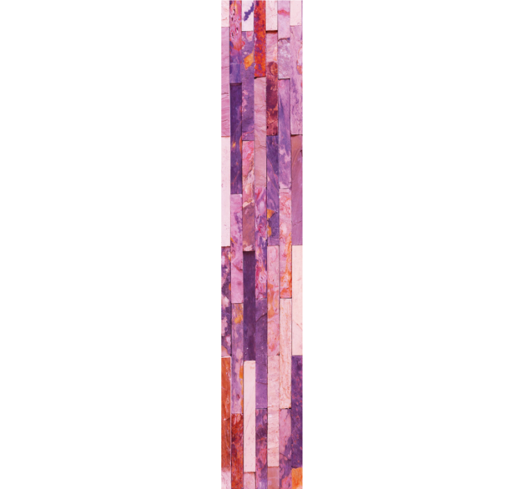 Papel pintado ladrillo color rosa - TenVinilo