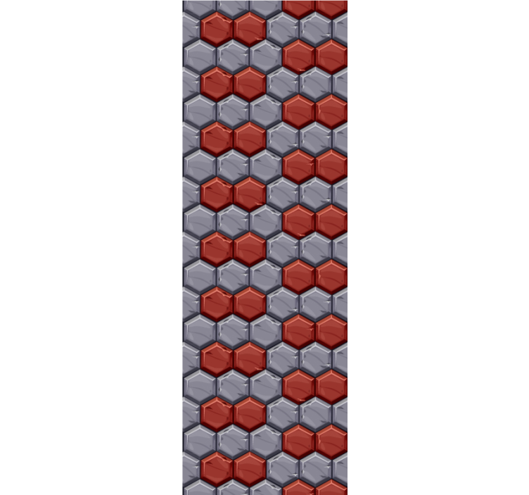 Papel tapiz geométrico armonía hexagonal - TenVinilo