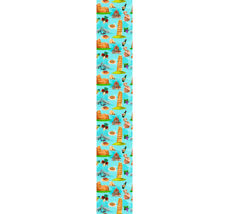 Papel tapiz ciudades collage de monumentos italianos - TenVinilo