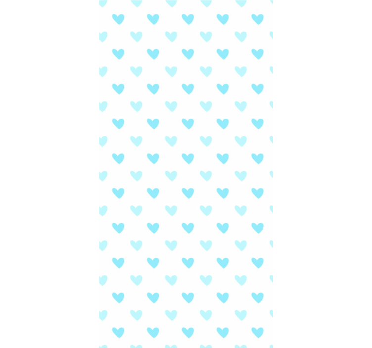 Papel pintado infantil Corazones azules - TenVinilo