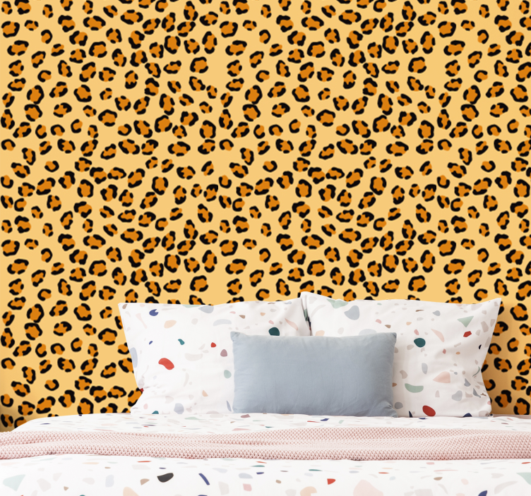 Papel pintado animal Estampado de leopardo - TenVinilo