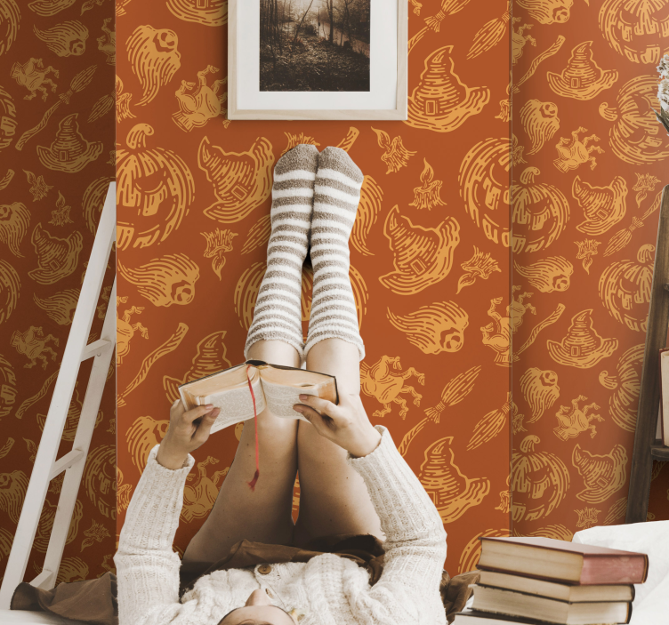 Papel tapiz navidad imágenes festivas de otoño - TenVinilo