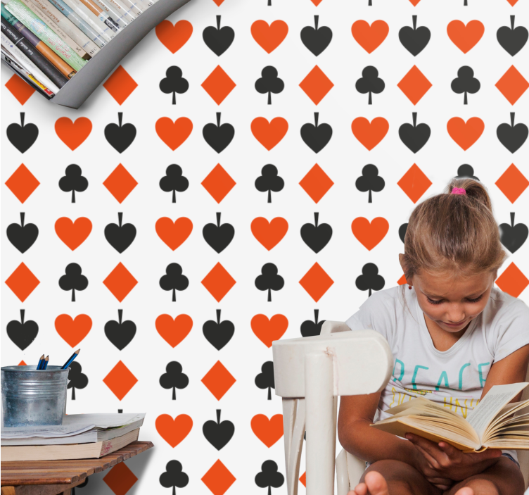 Papel tapiz círculos patrón de formas divertidas - TenVinilo