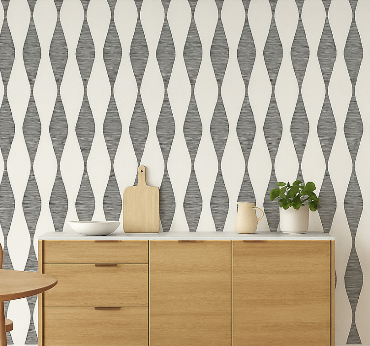 Papel tapiz cocina motivo beige rabaul ikaat - TenVinilo