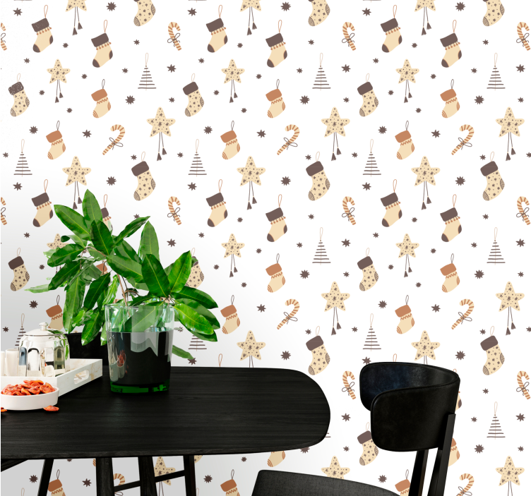 Papel tapiz navidad imágenes festivas de vacaciones - TenVinilo