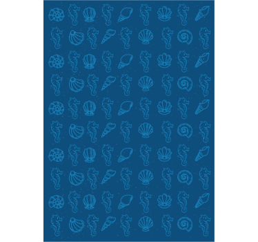 Papel tapiz animales ilustraciones marinas - TenVinilo
