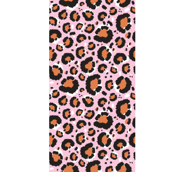 Papel tapiz animales motivo de leopardo rosa - TenVinilo