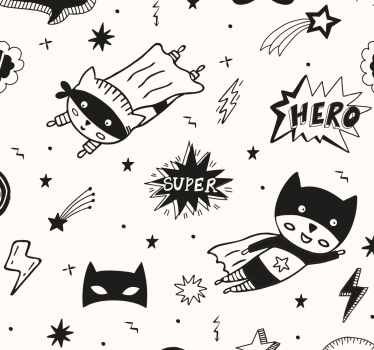 Papel pintado infantil onomatopeyas cómicas - TenVinilo