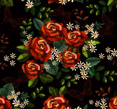 Papel decorativo vintage jardín glamuroso - TenVinilo