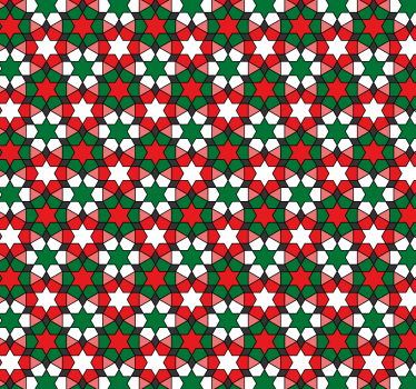 Papel pared azulejos estrellas árabes - TenVinilo