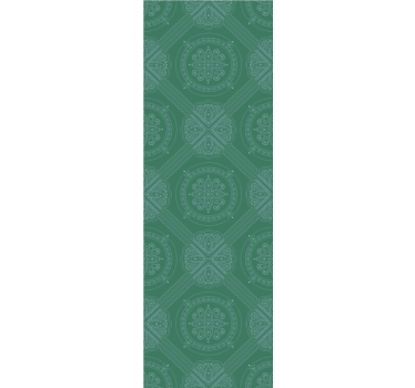 Papel azulejos Adorno de paisley verde - TenVinilo