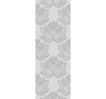 Papel floral Loto gris - TenVinilo