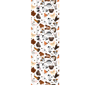 Papel tapiz perros colección canina - TenVinilo