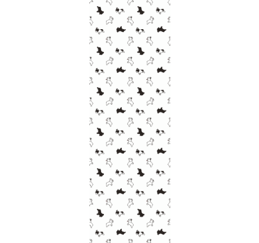 Papel tapiz perros patrón de bocetos de cachorro - TenVinilo