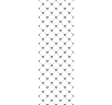 Papel tapiz gatos patrón de silueta de gato - TenVinilo