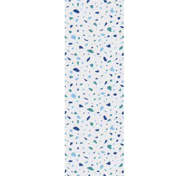 Papel pintado para salón Terrazo de tonos azules - TenVinilo
