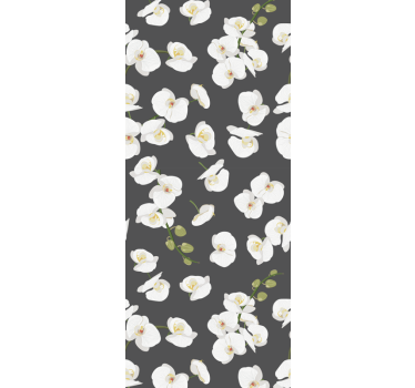 Papel floral Orquídeas blancas - TenVinilo