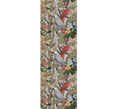 Papel tapiz loros patrón de loro exótico - TenVinilo