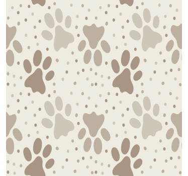 Papel habitación infantil pata de perro - TenVinilo