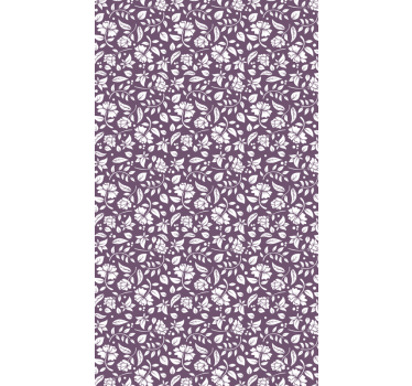 Papel pared ornamental de flores vintage - TenVinilo