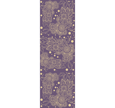 Papel pared flores grandes paisley - TenVinilo