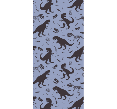 papel pared infantil Dinosaurios y niños - TenVinilo