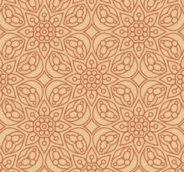Papel floral Elementos de mandala vintage - TenVinilo