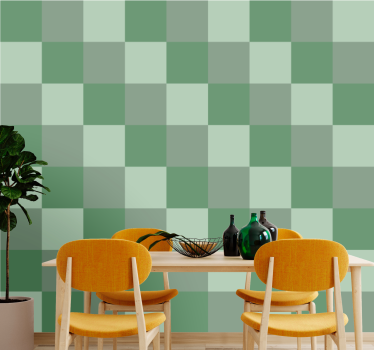Papel azulejos Tonos de azulejos verdes - TenVinilo