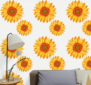 Papel floral Flores elegantes - TenVinilo