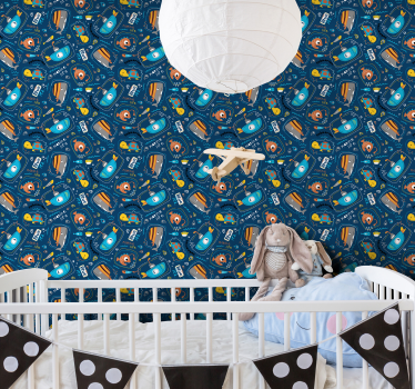 Papel pared animales ballena y tortuga - TenVinilo