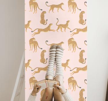 Papel pared animales guepardos sabanas - TenVinilo