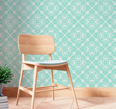 Papel pared dibujos florales paisley - TenVinilo