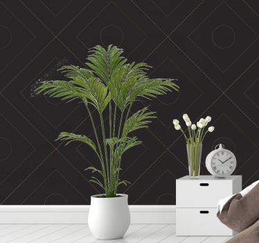 Papel pared rayas elegantes negras - TenVinilo