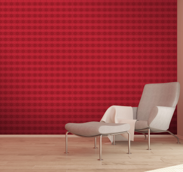 Papel pintado salmón patrón oriental - TenVinilo