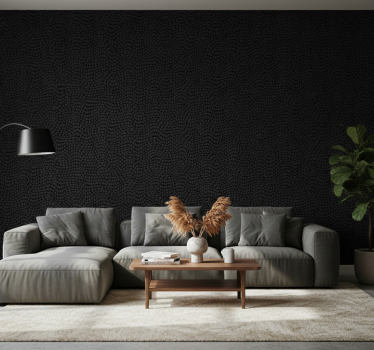 Papel tapiz animales imitación de piel negra - TenVinilo