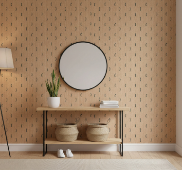 Papel tapiz animales imitación yute beige - TenVinilo